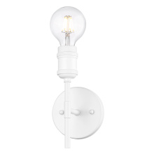 Golden 1945-1W WHT - Wry Lighting Axel 1-light Wall Sconce in Matte White